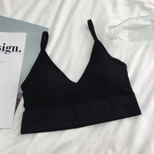 Load image into Gallery viewer, Black Lounge Sports Bra
