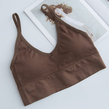 Load image into Gallery viewer, Dark Coffee Brown Lounge Sports Bra
