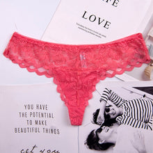 Ladda upp bild till gallerivisning, Low-Waist Seamless Lace Thong / G-String Panties - Large
