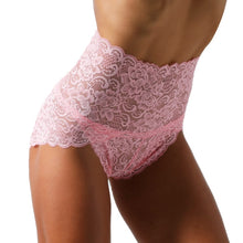Load image into Gallery viewer, High-Rise Seamless All Lace &amp; Mesh Floral Panty
